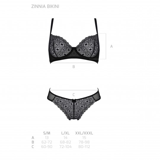 ZINNIA BIKINI BLACK  - ECO PASSION