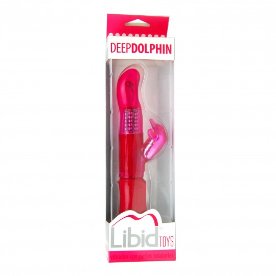 VIBRATEUR DEEP DOLPHIN ROUGE LIBID TOYS