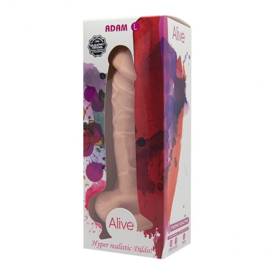 DILDO REALISTA CON TESTICULOS ADAM ALIVE