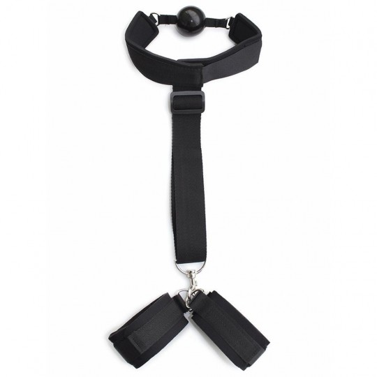 ARGUS FETISH BALL GAG WITH WRIST CUFFS