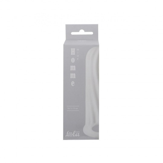 FUNDA CON EXTENSIÓN PARA EL PENE HOMME WIDE BLANCO LOLA GAMES 11-15CM