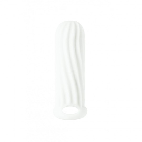 GAINE D&#039;EXTENSION POUR PÉNIS HOMME WIDE BLANC LOLA GAMES 11-15CM