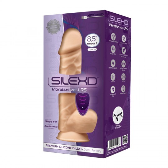 VIBRADOR REALISTICO CON ROTACIÓN SILEXD FLESH MODELO 1 8.5&#039;&#039; SILEXD