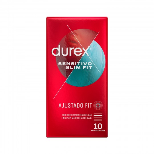 BOÎTE DE 10 PRÉSERVATIFS SENSITIVO SLIM FIT DUREX