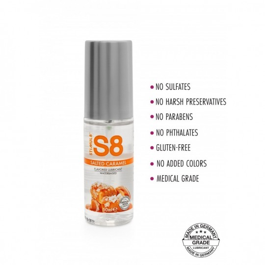 LUBRICANTE A BASE DE AGUA CON SABOR A CARAMELO SALADO S8 STIMUL8 50ML