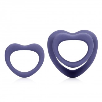 HEART COCKRING SET - VIOLET STORM