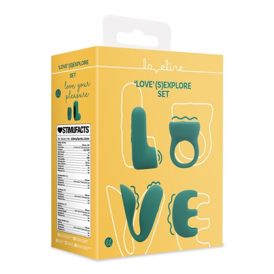 CONJUNTO DE BALA CON 4 ACCESORIOS LOVE&#039; (S)EXPLORE VERDE LOVELINE