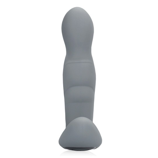 ROTATING PROSTATE STIMULATOR WITH REMOTE CONTROL - GOTHAM GREY