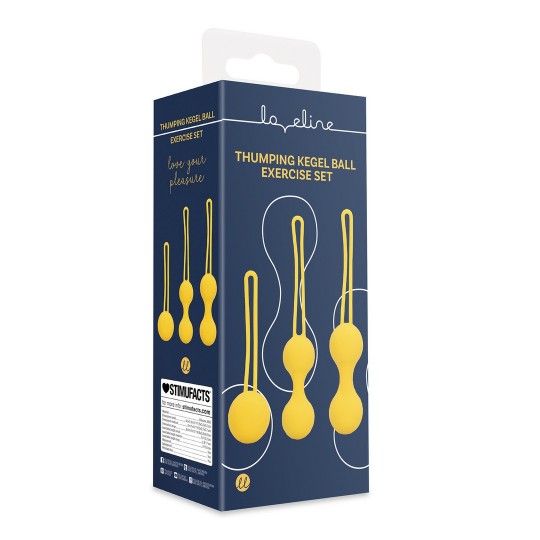 KEGEL BALL EXERCISE SET - LEMONADE YELLOW