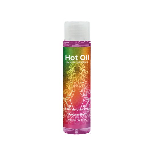 ACEITE DE MASAJE CON EFECTO CALOR ELIXIR DE UNICÓRNIO HOT OIL NUEI 100ML