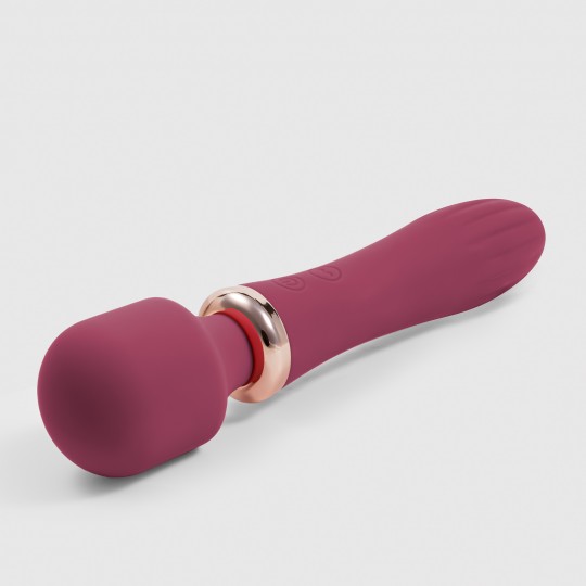 CRUSHIOUS DUAL MASSAGE WAND JINX RED WINE MASSAGE