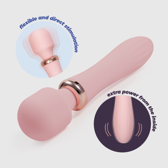 CRUSHIOUS DUAL MASSAGE WAND JINX ROSE WINE MASSAGE