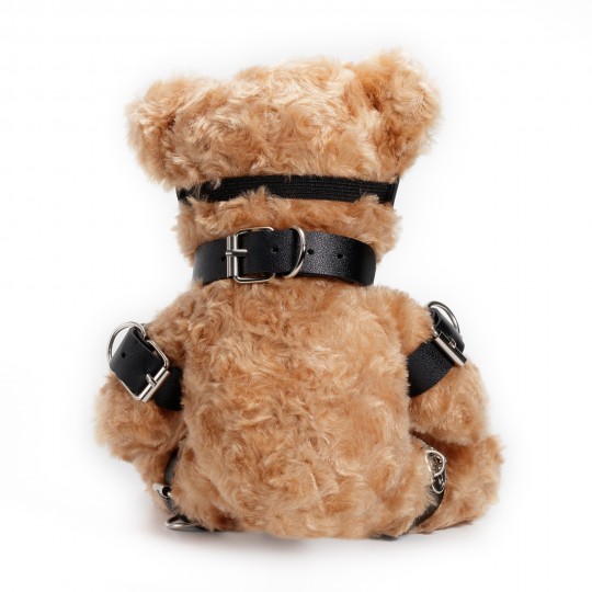 URSO DE PELÚCIA BONDAGE CRUSHITO PRETO 31CM CRUSHIOUS