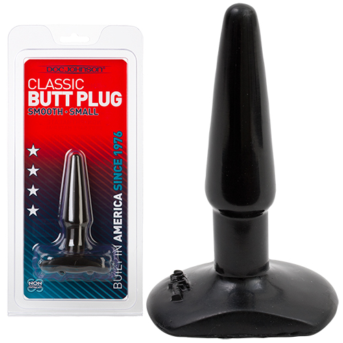 PLUG ANALE DOC JOHNSON CLASSICO BUTT PLUG NERO PICCOLO