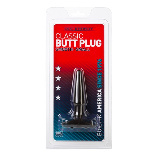 DOC JOHNSON CLASSIC BUTT PLUG BLACK SMALL