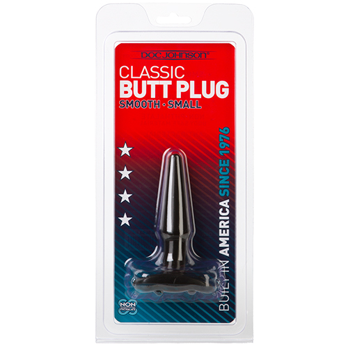 PLUG ANAL DOC JOHNSON CLASSIC BUTT PLUG NEGRO SMALL