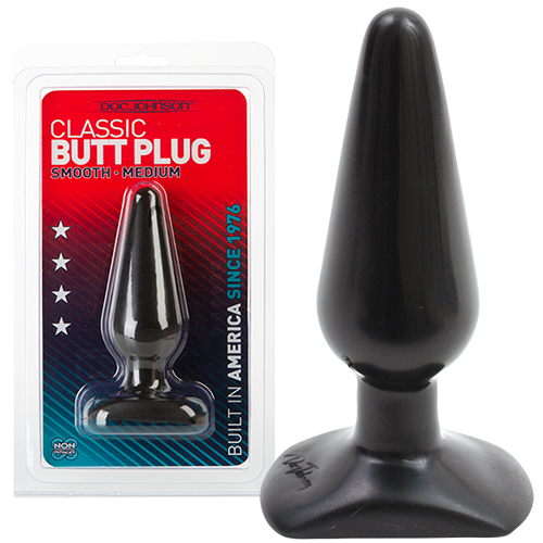 PLUG ANALE DOC JOHNSON CLASSICO BUTT PLUG NERO MEDIO