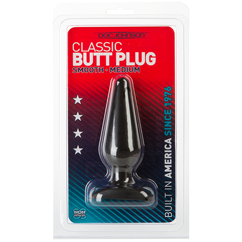 PLUG ANALE DOC JOHNSON CLASSICO BUTT PLUG NERO MEDIO