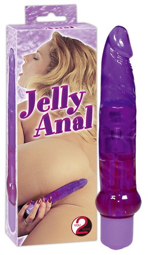 JELLY ANAL VIBRATOR PURPLE