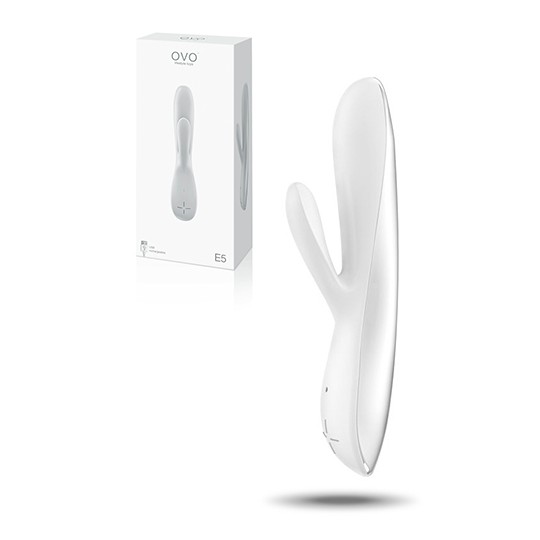 VIBRADOR RECARREGÁVEL E5 OVO BRANCO