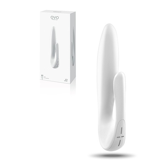 OVO J2 RECHARGEABLE VIBRATOR WHITE