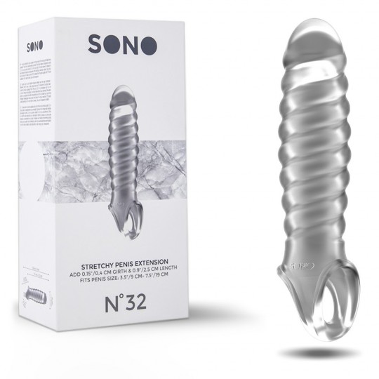 Manicotto trasparente con prolunga per sonno pene N ~ 32