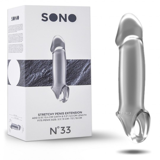 Manicotto trasparente con prolunga per sonno pene N ~ 33