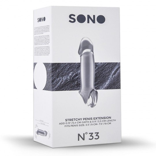 Manicotto trasparente con prolunga per sonno pene N ~ 33