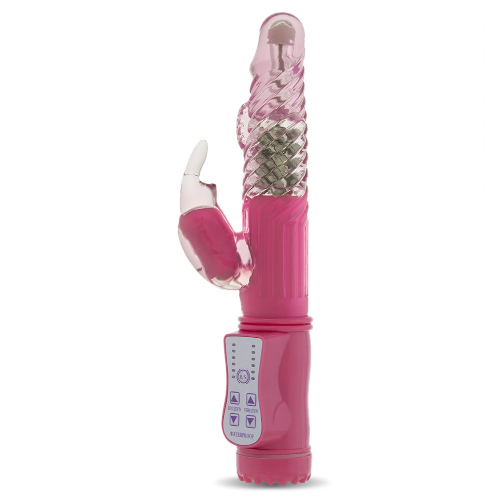 DILDO VIBRANTE DI CONIGLIO ROSA