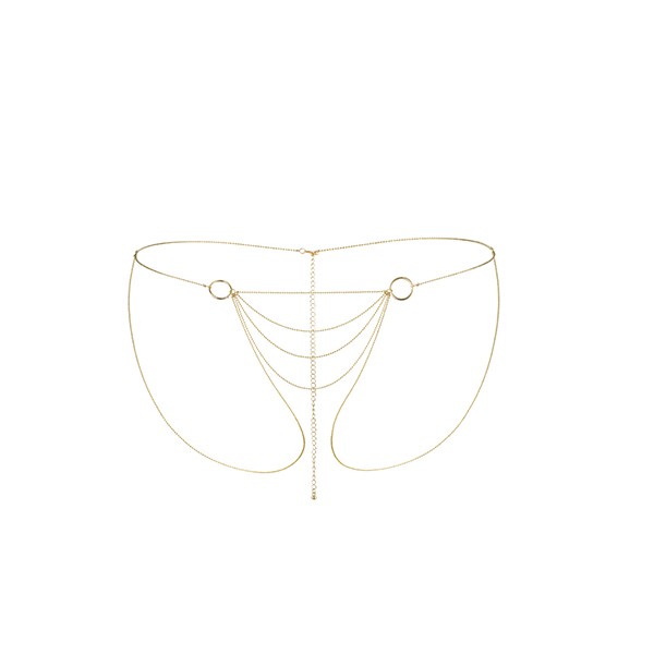 BODY CHAIN CULOTTE THE MAGNIFIQUE COLLECTION BIJOUX INDISCRETS DORADO