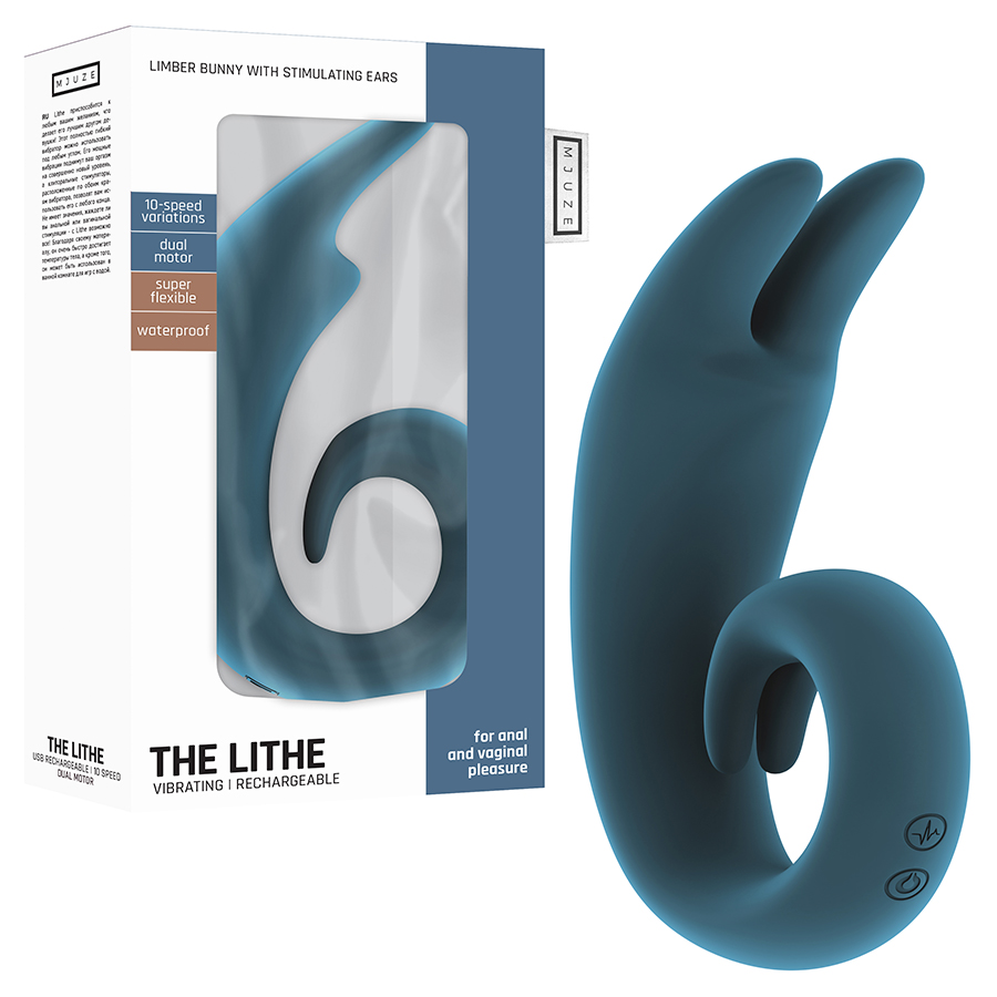 VIBRADOR RECARREGÁVEL THE LITHE AZUL