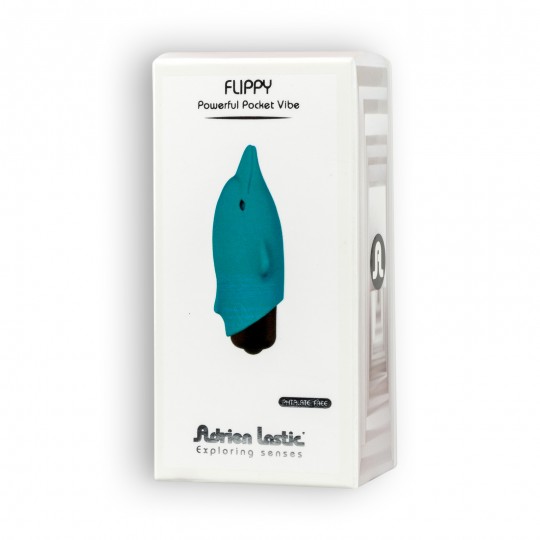 ADRIEN LASTIC POCKET VIBE FLIPPY VIBRATING BULLET BLUE