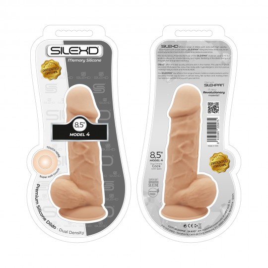 SILEXD MODEL 4 8,5” REALISTIC DILDO WHITE