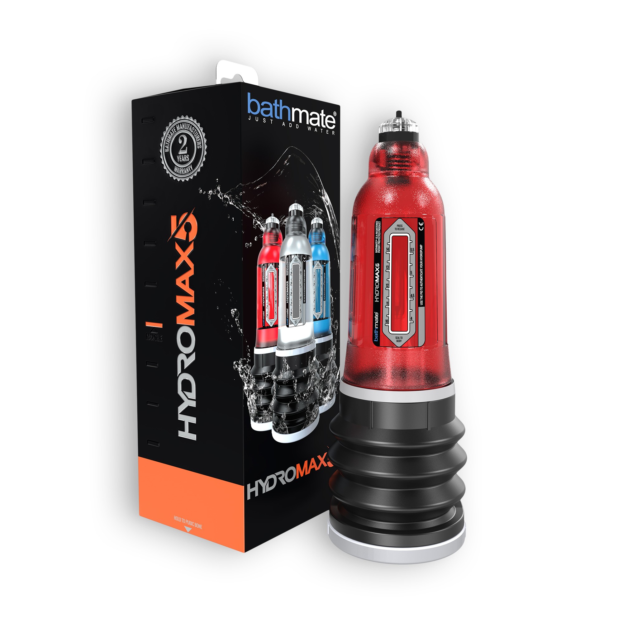 HIDRO BOMBA PARA EL PENE BATHMATE HYDROMAX 5 ROJA