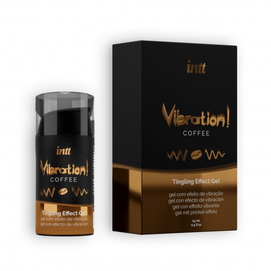 GEL CON VIBRACIÓN VIBRATION CAFE INTT 15 ML