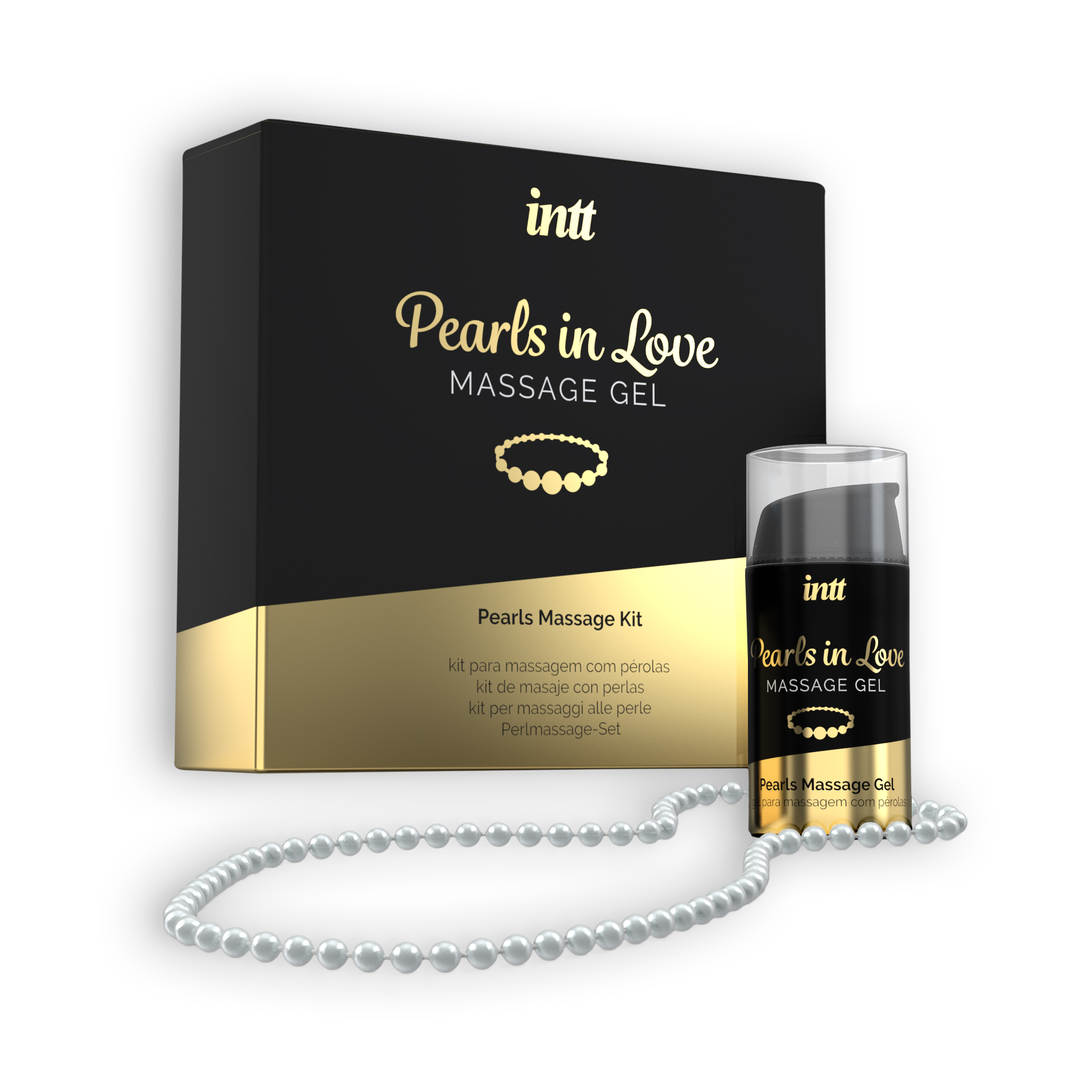 GEL DE MASAJE CON COLLAR DE PERLAS PEARLS IN LOVE INTT 15 ML