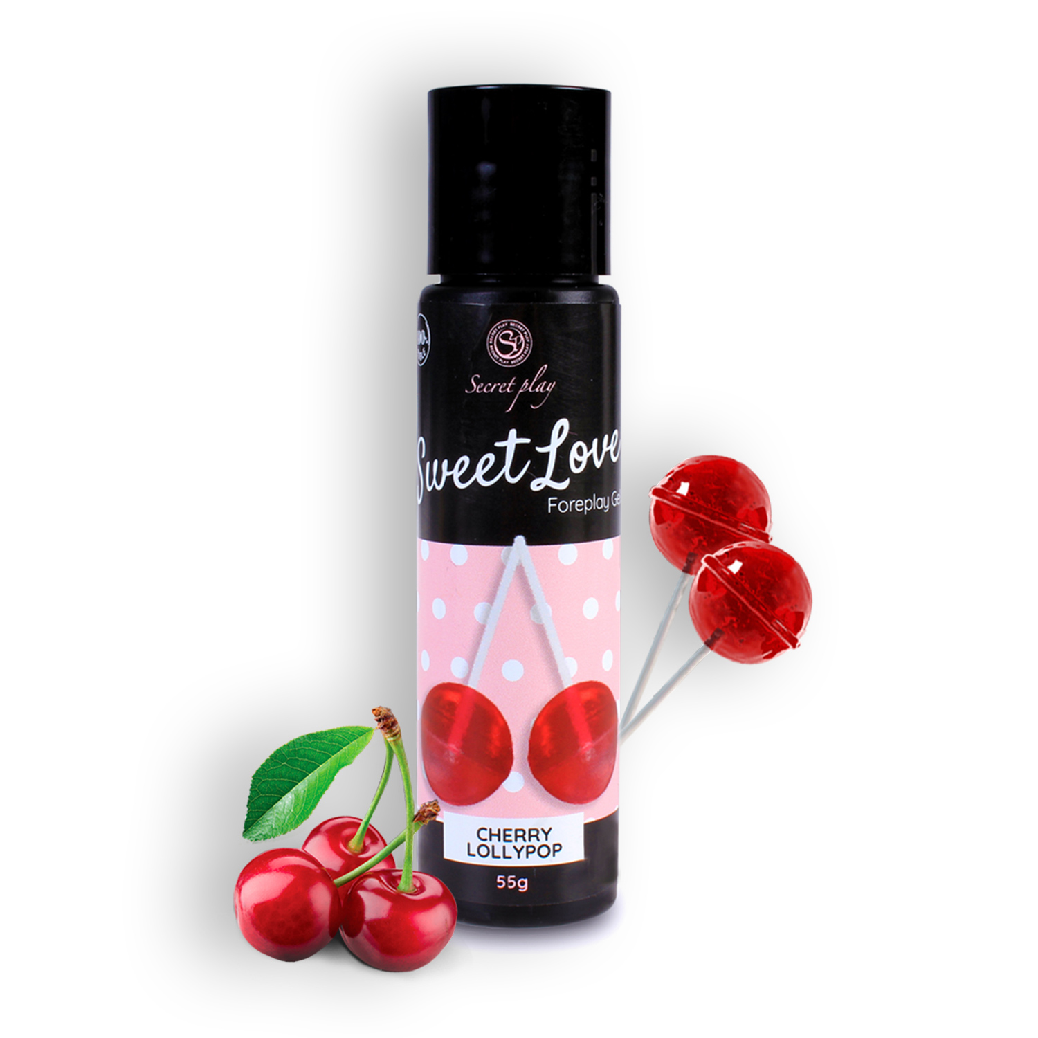 GEL LUBRICANTE CON SABOR A PIRULITO DE CEREZA SWEET LOVE SECRET PLAY 60ML