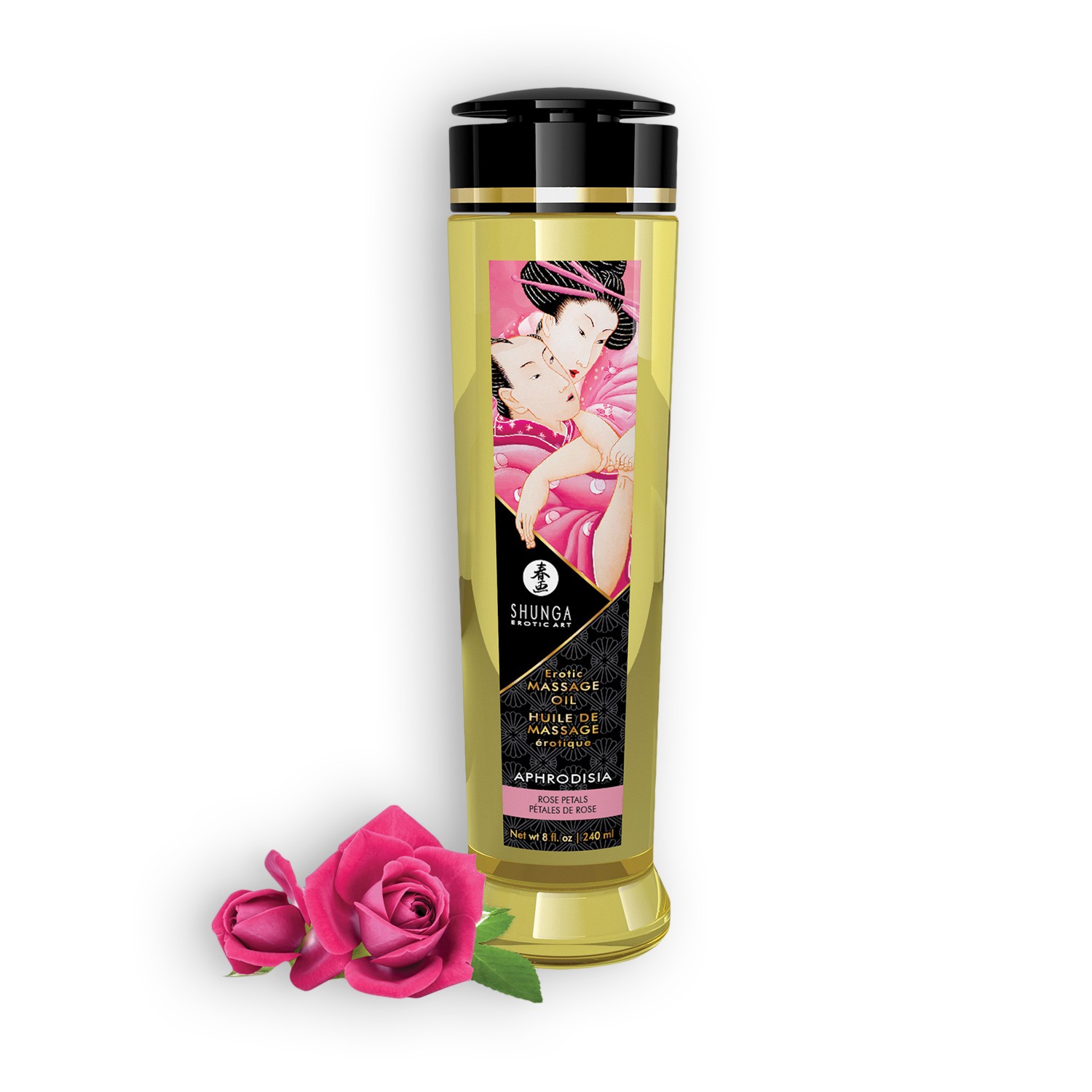 ACEITE DE MASAJE SHUNGA APHRODISIA ROSA 250ML