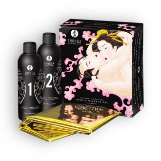 SHUNGA MASSAGE OIL KIT SPARKLING STRAWBERRY WINE