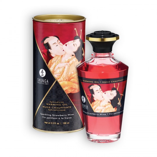 SHUNGA APHRODISIAC OIL SPARKLING STRAWBERRY WINE 100ML