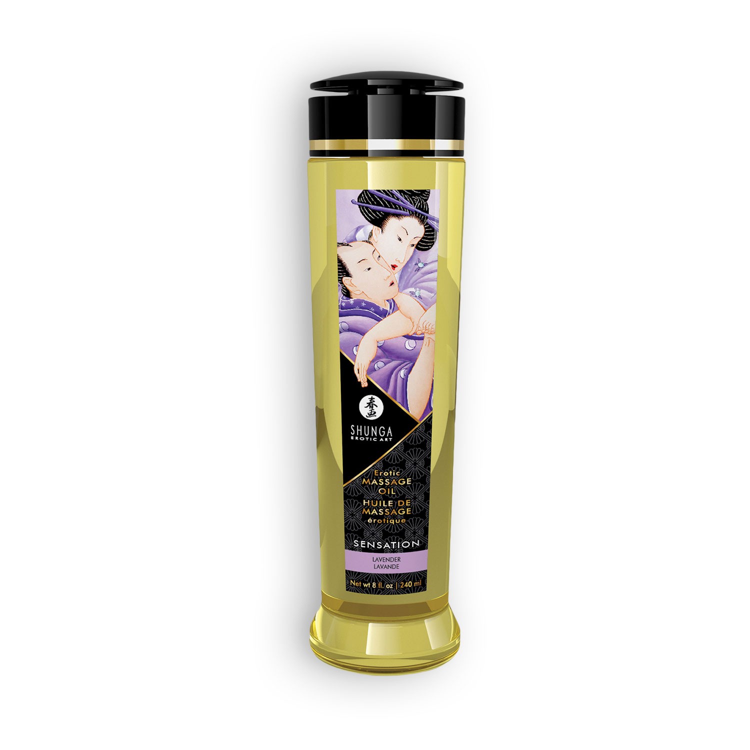 ÓLEO DE MASSAGEM SHUNGA SENSATION LAVANDA 240ML