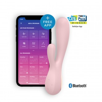 VIBRADOR MONO FLEX CON APP Y BLUETOOTH SATISFYER MALVA