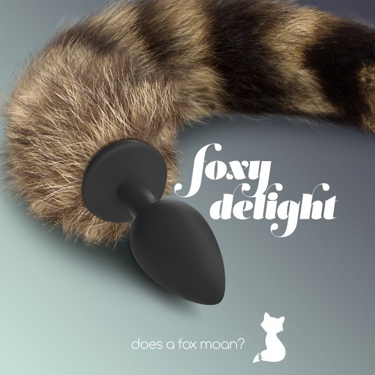 PLUG ANAL COM CAUDA FOXY DELIGHT SILICONE CRUSHIOUS