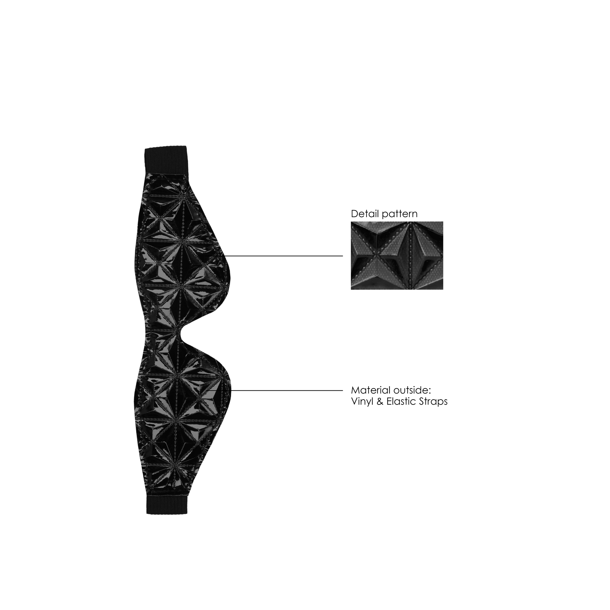 ANTIFAZ LUXURY EYE MASK OUCH! NEGRO