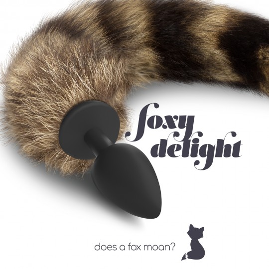 FOXY DELIGHT SILICONE CRUSHIOUS BUTT PLUG CON LA CODA