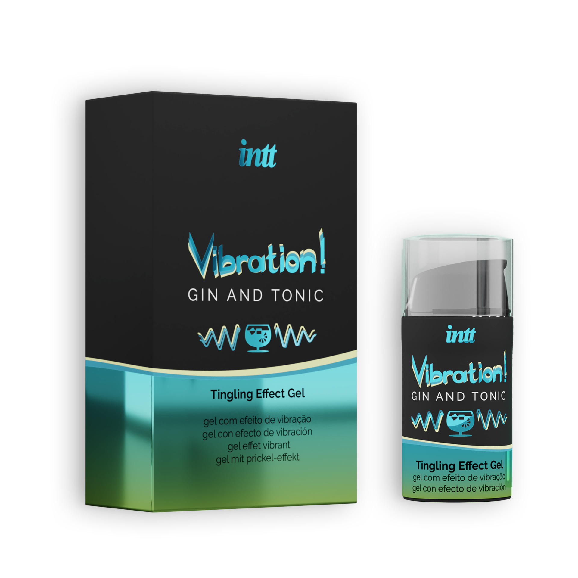 GEL CON VIBRACIÓN VIBRATION GIN Y TÓNICA INTT 15ML