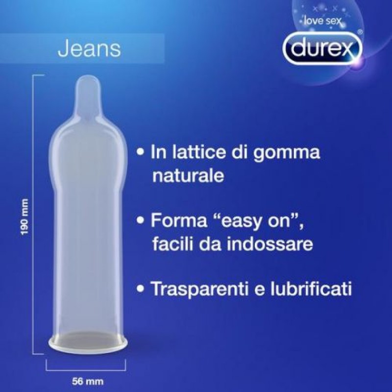 PRESERVATIVI JEANS DUREX 6 UNITÀ