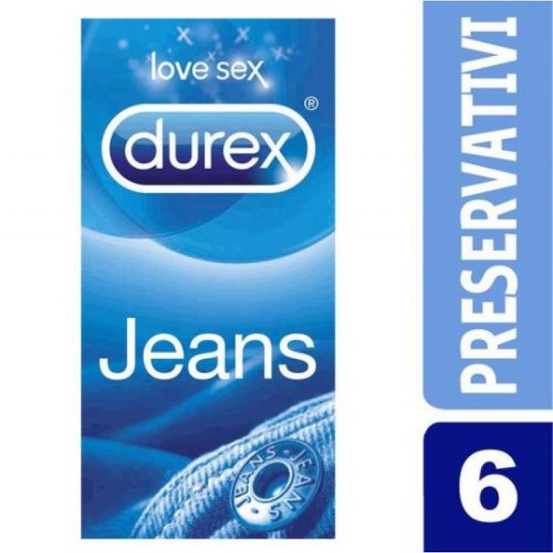 PRESERVATIVI JEANS DUREX 6 UNITÀ