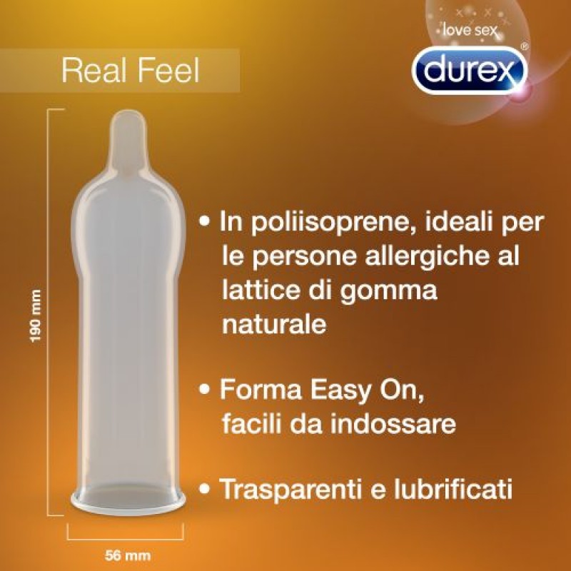 PRESERVATIVOS DUREX REAL FEEL 6 UNIDADES