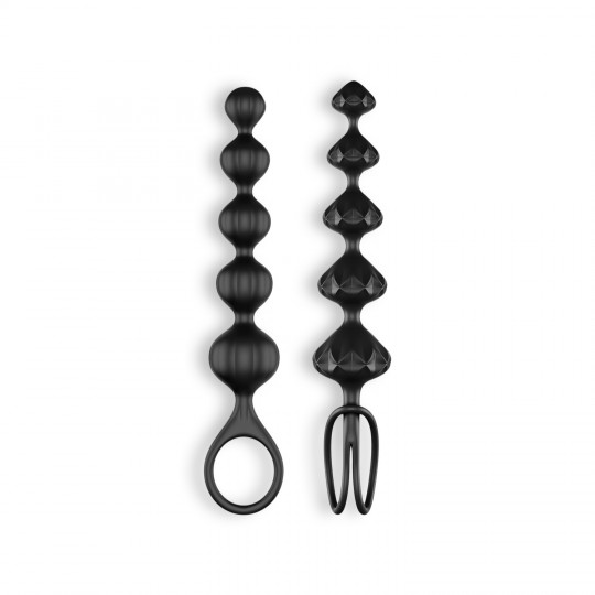 LOVE BEADS 2 PIECE SET SATISFYER BLACK